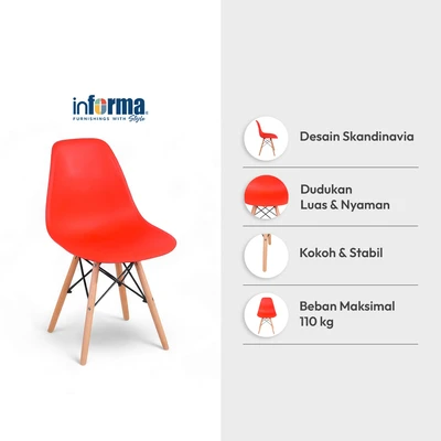 Gambar Informa Neo Dacey Kursi Kafe - Merah