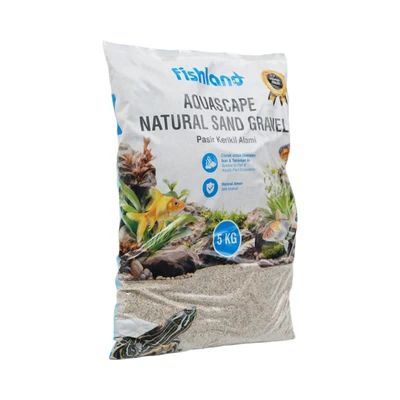 Gambar Fishland Pasir Kerikil Alami Aquarium River 0.6- 5 Kg 0.8 mm