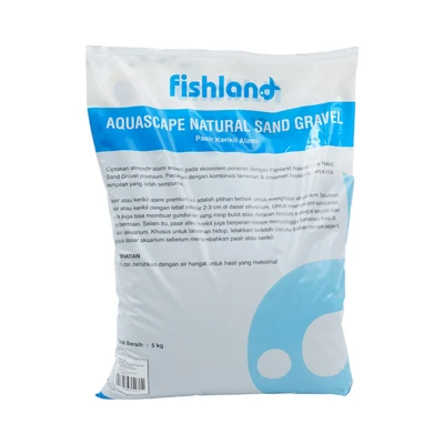 Gambar Fishland Pasir Kerikil Alami Aquarium Black Sand 0.4- 5 Kg 0.6 mm