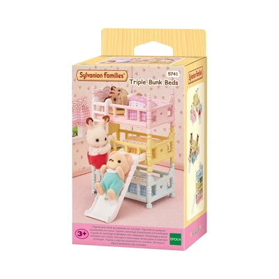 Gambar Sylvanian Families Set Triple Bunk Beds Esfu57410