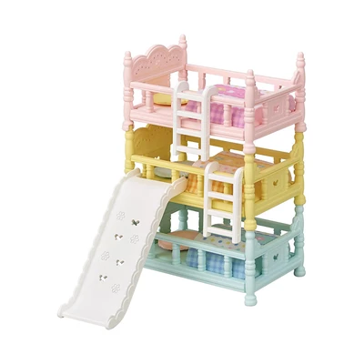 Gambar Sylvanian Families Set Triple Bunk Beds Esfu57410