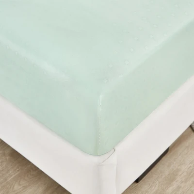 Gambar Informa 120x200 cm Set 3 Pcs Seprai Double Microfiber Polyester Emboss - Hijau Muda
