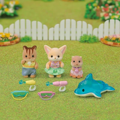 Gambar Sylvanian Families Set Boneka Nursery Friends Pool Fun