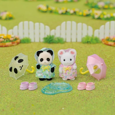 Gambar Sylvanian Families Set Boneka Nursery Friends Rainy Day