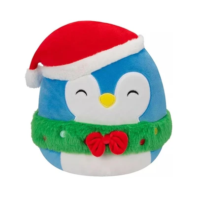 Gambar Squishmallows Boneka Penguin Dengan Hat & Wreath 12.7 Cm - Mix
