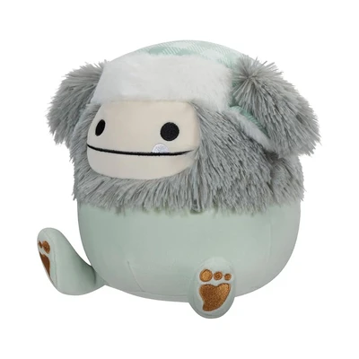 Gambar Squishmallows Boneka Evita Bigfoot Dengan Hat 12.7 Cm - Abu-abu