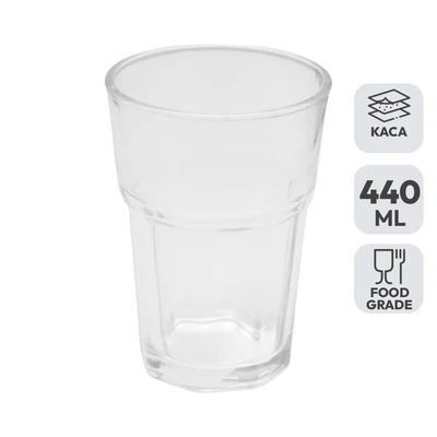 Gambar Appetite Greta Gelas Kaca 440 ml Transparan