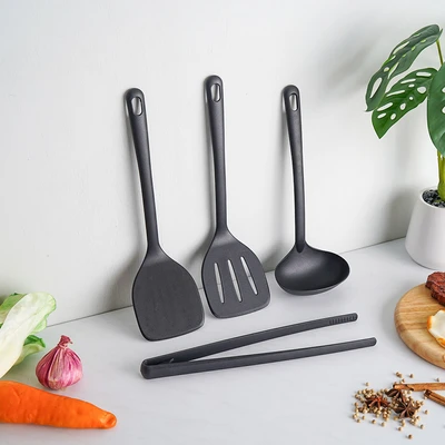 Gambar Cooking Color Tanner Set 4 Pcs Peralatan Masak - Hitam