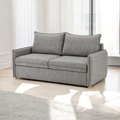 Gambar Informa Marvel Sofa Bed Fabric - Abu-Abu