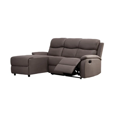Gambar Informa Owen Sofa Recliner Sudut Fabric Kiri - Cokelat