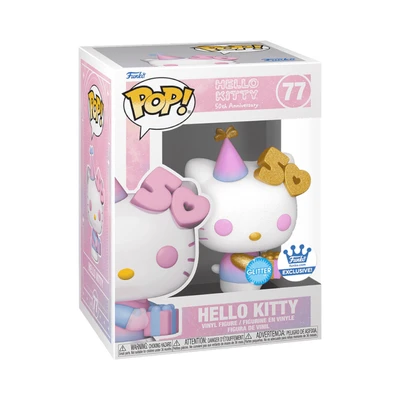 Gambar Funko Pop Action Figure Hello Kitty 50th Anniversary & Present Fun77186