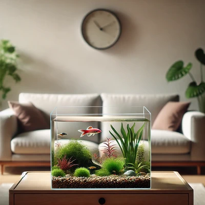 Gambar Fishland Aquarium Nano Bending Opc 56 Liter