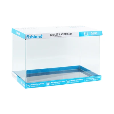 Gambar Fishland Aquarium Nano Bending Opc 81 Liter Transparan