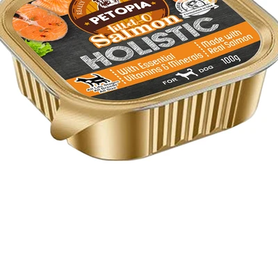 Gambar Petopia Holistic Makanan Anjing Basah All Life Stages All Breeds Salmon 100 gr