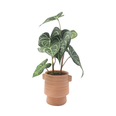 Gambar Arthome Tanaman Artifisial Greenery Dengan Pot Keramik 22.9x22.9x40.6 cm - Hijau