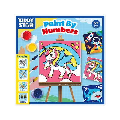 Gambar Kiddy Star 20x20 Cm Set Paint By Numbers Unicorn