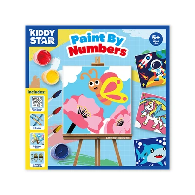 Gambar Kiddy Star 20x20 Cm Set Paint By Numbers Butterfly