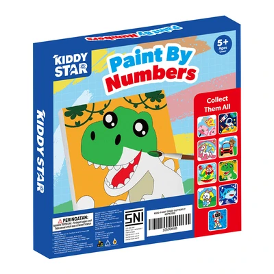 Gambar Kiddy Star 20x20 Cm Set Paint By Numbers Butterfly