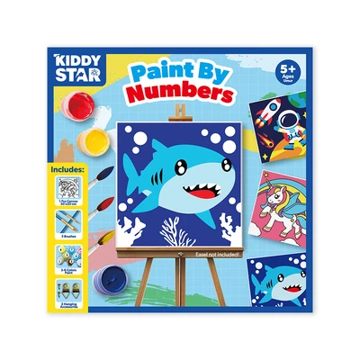 Gambar Kiddy Star 20x20 Cm Set Paint By Numbers Shark