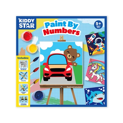 Gambar Kiddy Star 20x20 Cm Set Paint By Numbers Cars