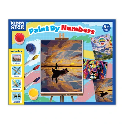 Gambar Kiddy Star 40x50 Cm Set Paint By Numbers Fisherman