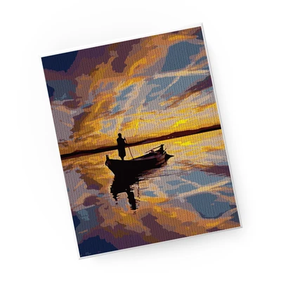 Gambar Kiddy Star 40x50 Cm Set Paint By Numbers Fisherman