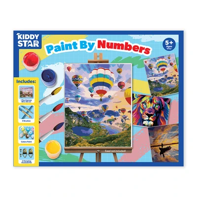 Gambar Kiddy Star 40x50 Cm Set Paint By Numbers Air Baloon