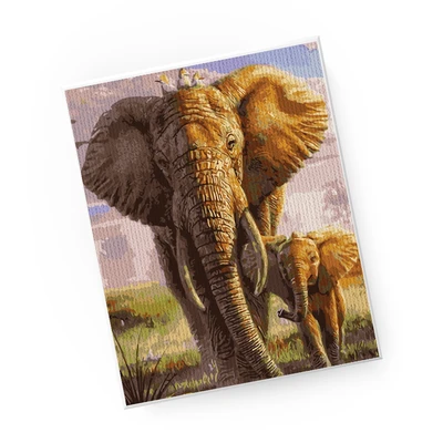 Gambar Kiddy Star 40x50 Cm Set Paint By Numbers Elephant