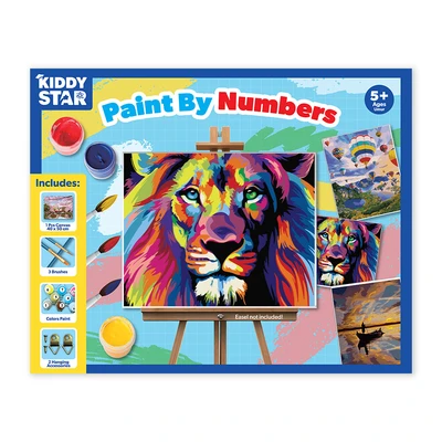 Gambar Kiddy Star 40x50 Cm Set Paint By Numbers Lion