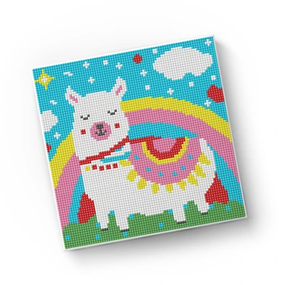 Gambar Kiddy Star 20x20 Cm Set Diamond Painting Llama