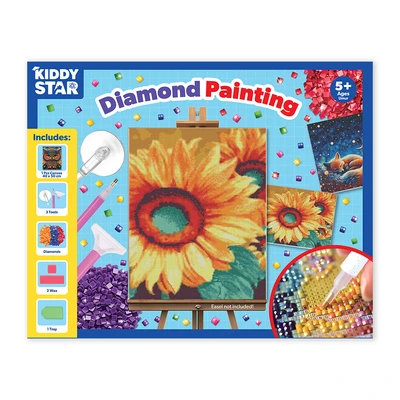 Gambar Kiddy Star 40x50 Cm Set Diamond Painting Sunflowers
