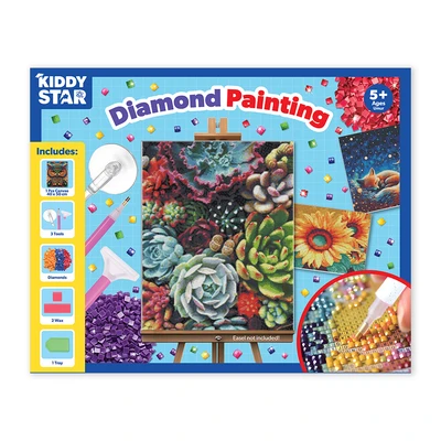 Gambar Kiddy Star 40x50 Cm Set Diamond Painting Flowers