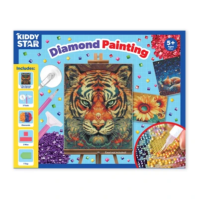 Gambar Kiddy Star 40x50 Cm Set Diamond Painting Tiger