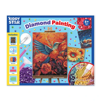 Gambar Kiddy Star 40x50 Cm Set Diamond Painting Hummingbird