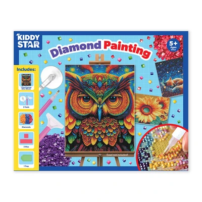Gambar Kiddy Star 40x50 Cm Set Diamond Painting Owl