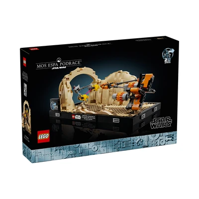 Gambar LEGO Star Wars Mos Espa Podrace Diorama 75380