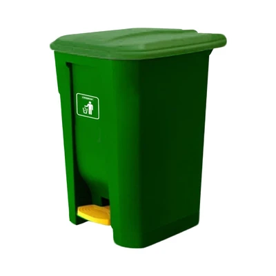 Gambar Krisbow Tempat Sampah Pedal Plastik Dengan Konektor 55 Liter - Hijau