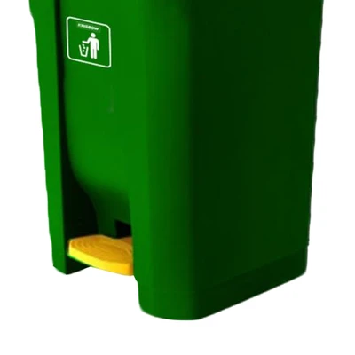 Gambar Krisbow Tempat Sampah Pedal Plastik Dengan Konektor 55 Liter - Hijau