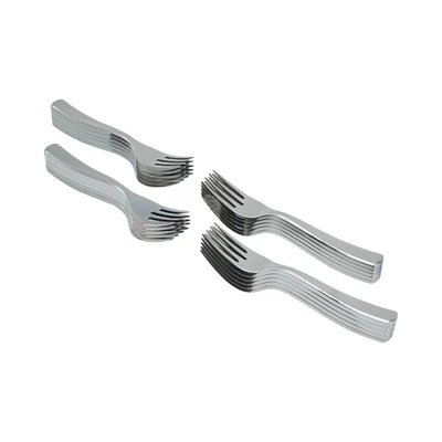 Gambar Kris Garpu Kue Sekali Pakai Set 20 pcs - Silver