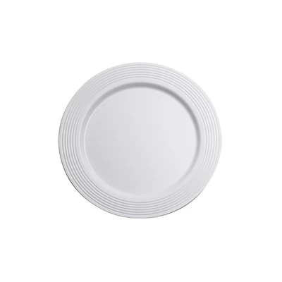 Gambar Kris Piring Sekali Pakai Plastik Round 15.2 cm Set 12 pcs - Putih