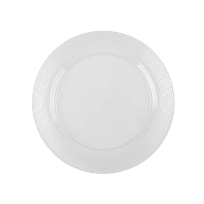 Gambar Kris Piring Sekali Pakai Round Plastik 19 cm Set 12 pcs - Putih