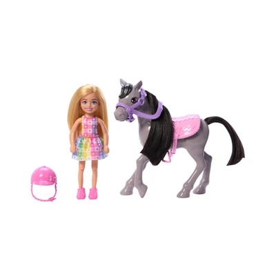 Gambar Barbie Set Boneka Chelsea & Horse Htk29