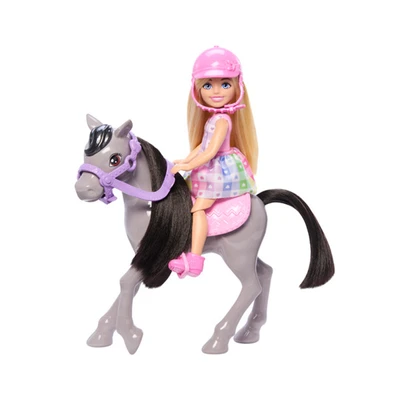 Gambar Barbie Set Boneka Chelsea & Horse Htk29