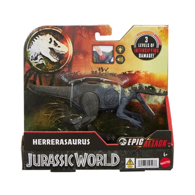 Gambar Jurassic World Epic Attack Figure Herrerasaurus - Hitam