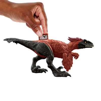 Gambar Jurassic World Epic Attack Figure Pyroraptor - Hitam/cokelat