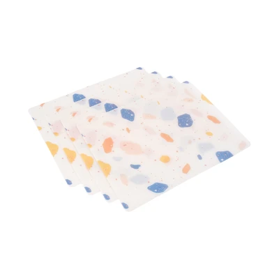 Gambar Forhom Tatakan Piring PP Colored Stone 29X40 cm Set 4 pcs - Mix