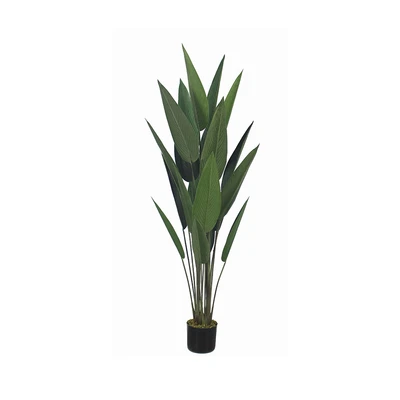 Gambar Forhom Tanaman Artifisial Birds Of Paradise Dengan Pot 45x45x160 cm - Hijau