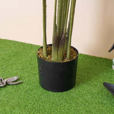 Gambar Forhom Tanaman Artifisial Travellers Banana Tree Dengan Pot 45x45x160 cm - Hijau