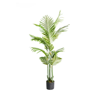 Gambar Arthome Tanaman Artifisial Palm Tree Dengan Pot 60x40x160 cm - Hijau