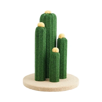 Gambar Paws N Tail 63 cm Pohon Bermain Kucing Medium Scratcher Cactus